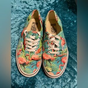 Flamingo Vans men’s 7, women’s 8.5